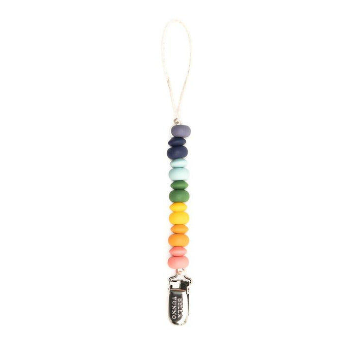 BELLA TUNNO PACIFIER CLIP RAINBOW MULTI