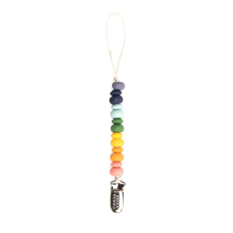 BELLA TUNNO PACIFIER CLIP RAINBOW MULTI