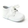 LAMOUR JAMES BOY'S LEATHER LACE UP WHITE (BABY)