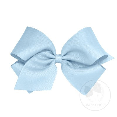 WEE ONES GROSGRAIN MILLENNIUM BLUE BOW MIB