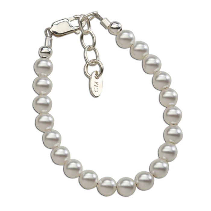 CHERISHED MOMENTS SERENITY STERLING SILVER PEARL BRACELET