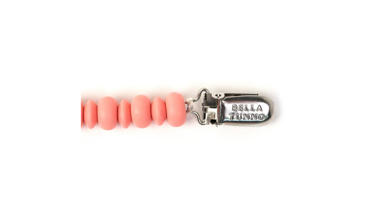 BELLA TUNNO PACIFIER CLIP PINK