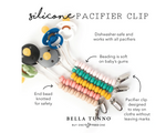 BELLA TUNNO PACIFIER CLIP OATMEAL