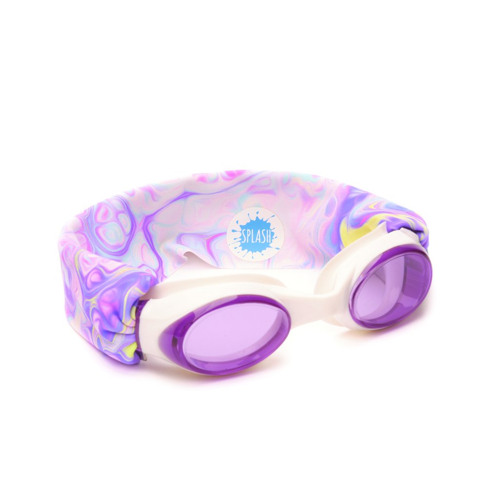 SPLASH SWIM GOGGLES PASTEL SWIRL