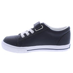 FOOTMATES REESE NAVY LEATHER