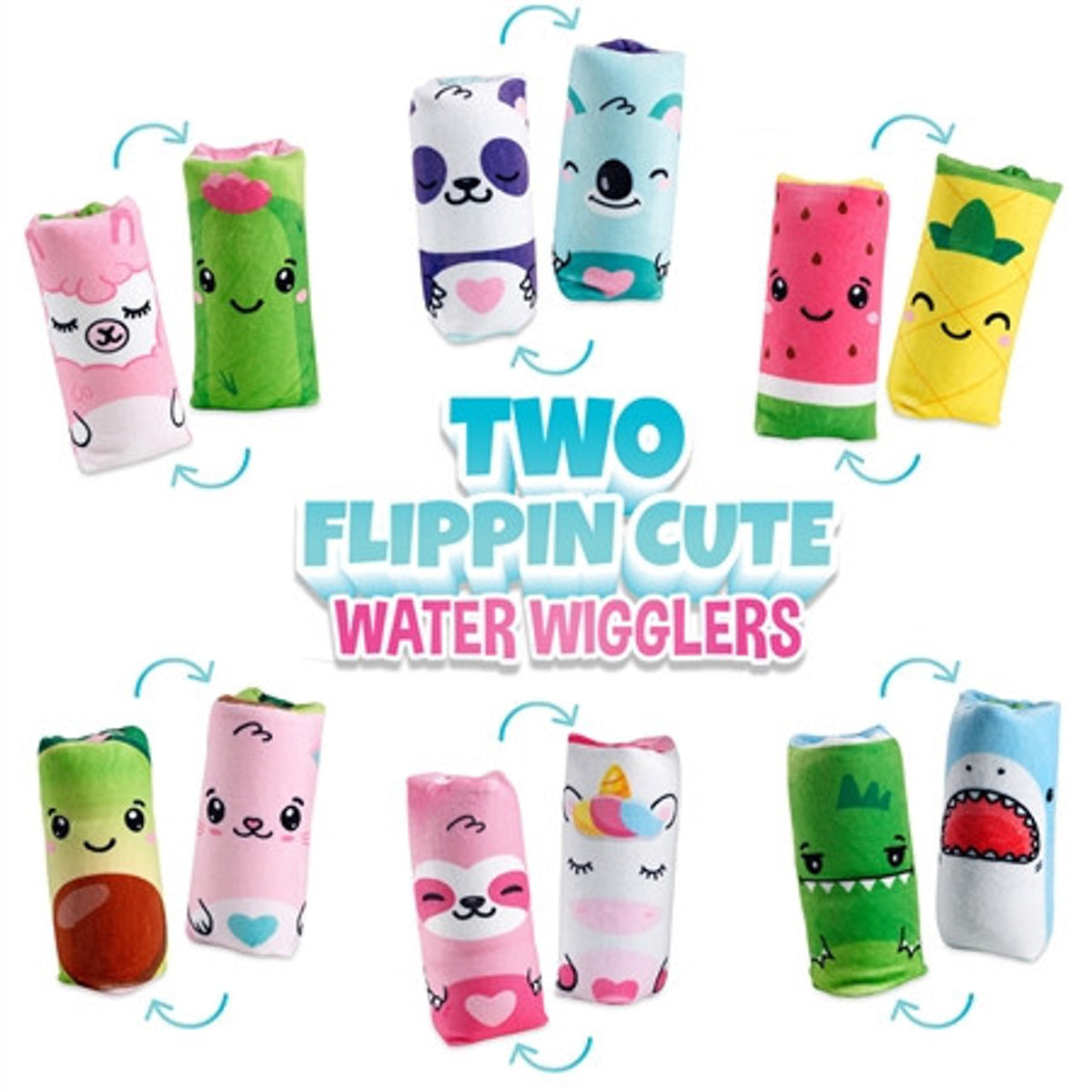 TOP TRENZ TWO FLIPPIN CUTE PLUSH WATER WIGGLERS