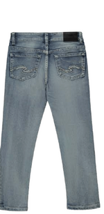 SILVER JEANS NATHAN LIGHT WASH SKINNY FIT
