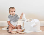 FEPHAS ROPE DIAPER CADDY OFF WHITE