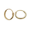 CHERISHED MOMENTS 14K GOLD PLATED ENDLESS HOOP EARRING
