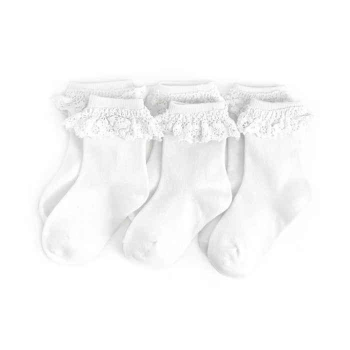 LITTLE STOCKING MIDI 3 PACK ALL WHITE