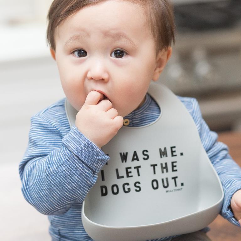 BELLA TUNNO WONDER BIB- DOGS OUT