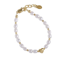 CHERISHED MOMENTS WILLOW GOLD PLATED PEARL BRACELET