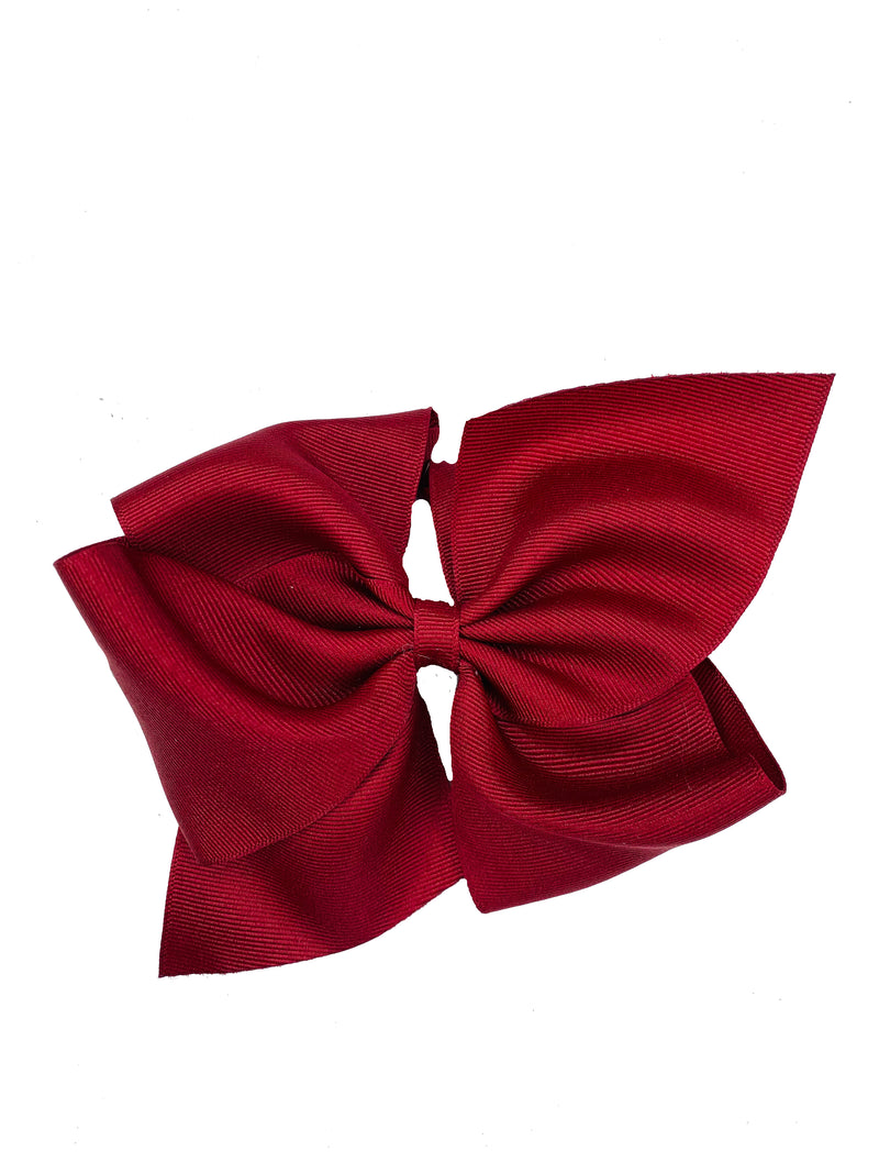 WEE ONES GROSGRAIN CURRANT BOW CRN