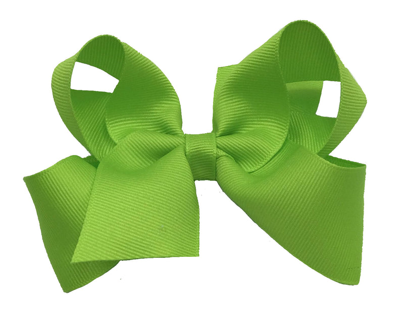 WEE ONES GROSGRAIN NEW CHARTREUSE BOW NCT