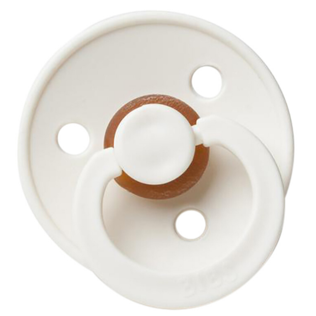 BIBS PACIFIER IVORY RUBBER