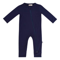 KYTE BABY ZIPPERED ROMPER NAVY