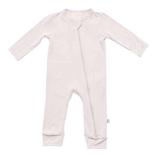 KYTE BABY ZIPPERED ROMPER OAT