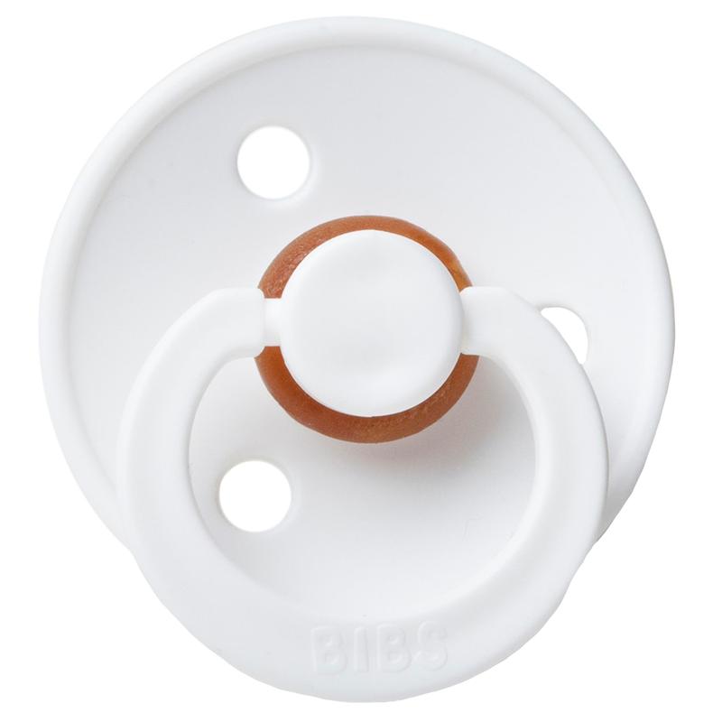 BIBS PACIFIER WHITE RUBBER