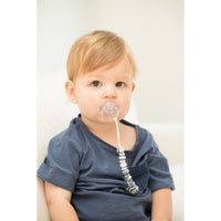 BELLA TUNNO PACIFIER CLIP BLACK MARBLE